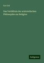 Karl Zell: Das Verhältnis der aristotelischen Philosophie zur Religion, Buch