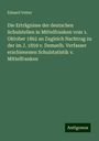 Eduard Vetter: Die Erträgnisse der deutschen Schulstellen in Mittelfranken vom 1. Oktober 1862 an Zugleich Nachtrag zu der im J. 1859 v. Demselb. Verfasser erschienenen Schulstatistik v. Mittelfranken, Buch