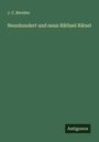 J. C. Bernher: Neunhundert und neun Räthsel Rätsel, Buch