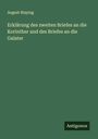 August Bisping: Erklärung des zweiten Briefes an die Korinther und des Briefes an die Galater, Buch