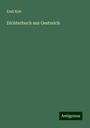 Emil Kuh: Dichterbuch aus Oestreich, Buch