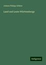 Johann Philipp Glökler: Land und Leute Württembergs, Buch