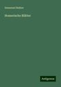 Immanuel Bekker: Homerische Blätter, Buch