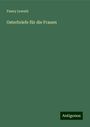 Fanny Lewald: Osterbriefe für die Frauen, Buch