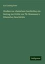 Karl Ludwig Peter: Studien zur römischen Geschichte; ein Beitrag zur Kritik von Th. Mommsen's Römischer Geschichte, Buch