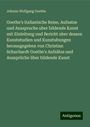 Johann Wolfgang von Goethe: Goethe's italianische Reise, Aufsatze und Ausspruche uber bildende Kunst mit Einleitung und Bericht uber dessen Kunststudien und Kunstubungen herausgegeben von Christian Schuchardt Goethe's Aufsätze und Aussprüche über bildende Kunst, Buch