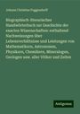Johann Christian Poggendorff: Biographisch-literarisches Handwörterbuch zur Geschichte der exacten Wissenschaften: enthaltend Nachweisungen über Lebensverhältnisse und Leistungen von Mathematikern, Astronomen, Physikern, Chemikern, Mineralogen, Geologen usw. aller Völker und Zeiten, Buch