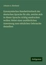 Johann A. Eberhard: Eberhard, J: Synonymisches Handwörterbuch der deutschen Spra, Buch