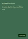 William Nassau: Journals Kept in France and Italy, Buch