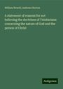 William Newell: A statement of reasons for not believing the doctrines of Trinitarians: concerning the nature of God and the person of Christ, Buch