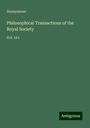 Anonymous: Philosophical Transactions of the Royal Society, Buch