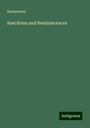 Anonymous: Anecdotes and Reminiscences, Buch