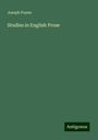 Joseph Payne: Studies in English Prose, Buch