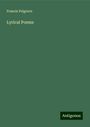 Francis Palgrave: Lyrical Poems, Buch