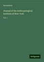 Anonymous: Journal of the Anthropological Institute of New-York, Buch