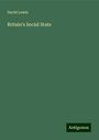 David Lewis: Britain's Social State, Buch