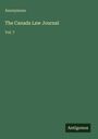 Anonymous: The Canada Law Journal, Buch