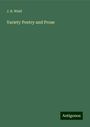 J. B. Waid: Waid, J: Variety Poetry and Prose, Buch