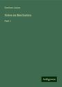 Gaetano Lanza: Notes on Mechanics, Buch