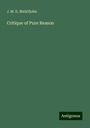 J. M. D. Meiklfjohn: Critique of Pure Reason, Buch