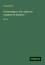 Anonymous: Proceedings of the California Academy of Sciences, Buch