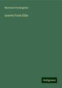 Marianne Farningham: Leaves From Elim, Buch