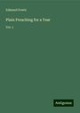 Edmund Fowle: Plain Preaching for a Year, Buch