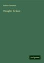 Ashton Oxenden: Thoughts for Lent, Buch