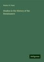 Walter H. Pater: Studies in the History of the Renaissance, Buch