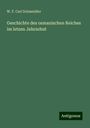 W. F. Carl Schmeidler: Geschichte des osmanischen Reiches im letzen Jahrzehnt, Buch