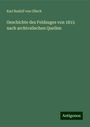 Karl Rudolf von Ollech: Geschichte des Feldzuges von 1815 nach archivalischen Quellen, Buch