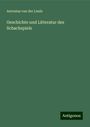 Antonius Van Der Linde: Geschichte und Litteratur des Schachspiels, Buch