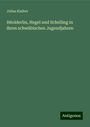 Julius Klaiber: Hèolderlin, Hegel und Schelling in ihren schwäbischen Jugendjahren, Buch