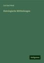 Carl Karl Wedl: Histologische Mittheilungen, Buch