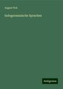 August Fick: Indogermanische Sprachen, Buch