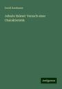 David Kaufmann: Jehuda Halewi: Versuch einer Charakteristik, Buch