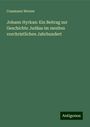 Cossmann Werner: Johann Hyrkan: Ein Beitrag zur Geschichte Judäas im zweiten vorchristlichen Jahrhundert, Buch