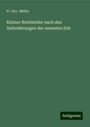 Fr. Xav. Müller: Kleiner Briefsteller nach den Anforderungen der neuesten Zeit, Buch