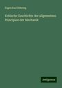 Eugen Karl Dühring: Kritische Geschichte der allgemeinen Principien der Mechanik, Buch