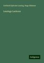 Gotthold Ephraim Lessing: Lessings Laokoon, Buch