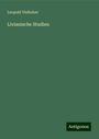 Leopold Vielhaber: Livianische Studien, Buch