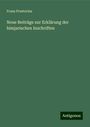 Franz Praetorius: Neue Beiträge zur Erklärung der himjarischen Inschriften, Buch