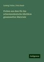 Ludwig Tobler: Proben aus dem für das schweizerdeutsche Idiotikon gesammelten Materiale, Buch