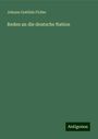 Johann Gottlieb Fichte: Reden an die deutsche Nation, Buch