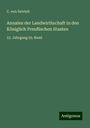 C. Von Salviati: Annalen der Landwirthschaft in den Königlich Preußischen Staaten, Buch