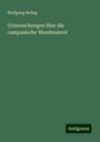 Wolfgang Helbig: Untersuchungen über die campanische Wandmalerei, Buch