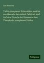 Carl Reuschle: Tafeln complexer Primzahlen: welche aus Wurzeln der einheit Gebildet sind. Auf dem Grunde der Kummerschen Theorie der complexen Zahlen, Buch