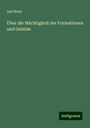 Ami Boué: Über die Mächtigkeit der Formationen und Gebilde, Buch