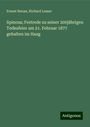 Ernest Renan: Spinoza; Festrede zu seiner 200jährigen Todesfeier am 21. Februar 1877 gehalten im Haag, Buch