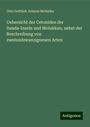 Otto Gottlieb Johann Mohnike: Uebersicht der Cetoniden der Sunda-Inseln und Molukken, nebst der Beschreibung von zweiundzwanzigneuen Arten, Buch